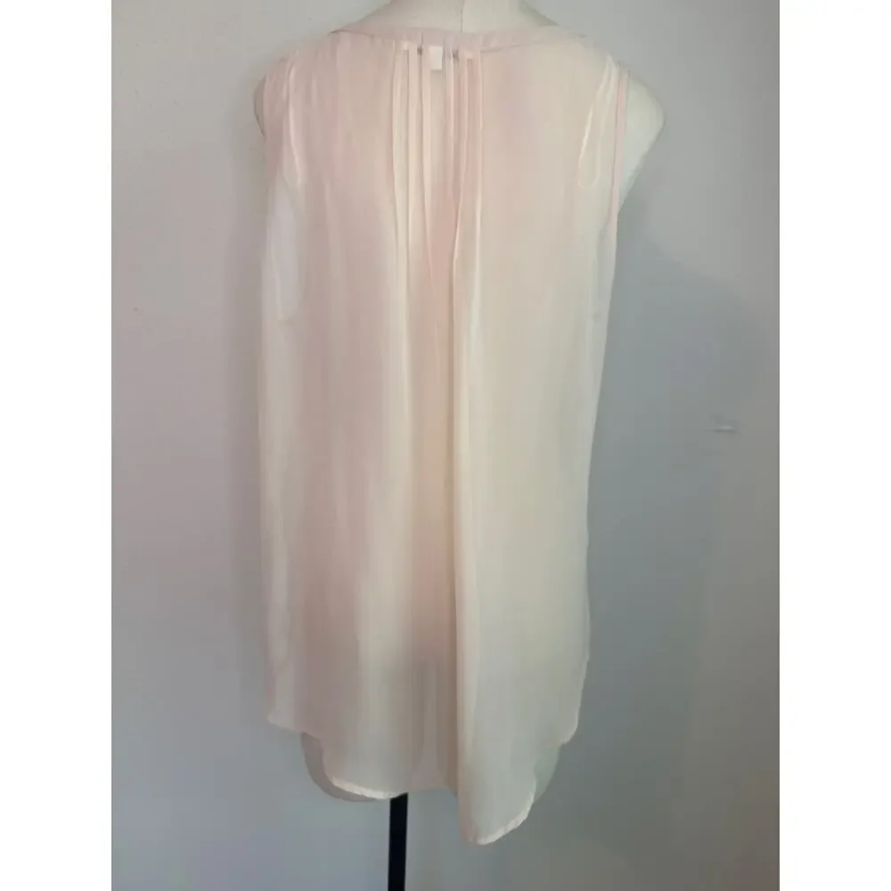 Daniel Rainn Sleeveless Women’s Crochet Tie Front Sheer Top Size Large Bohemian - Picture 4 of 9